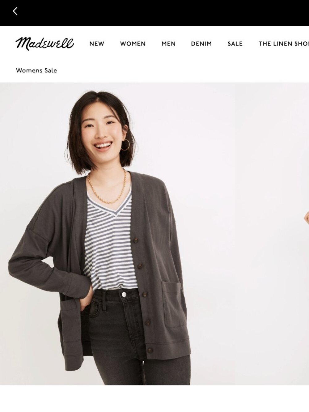 Madewell Cardigan Tee